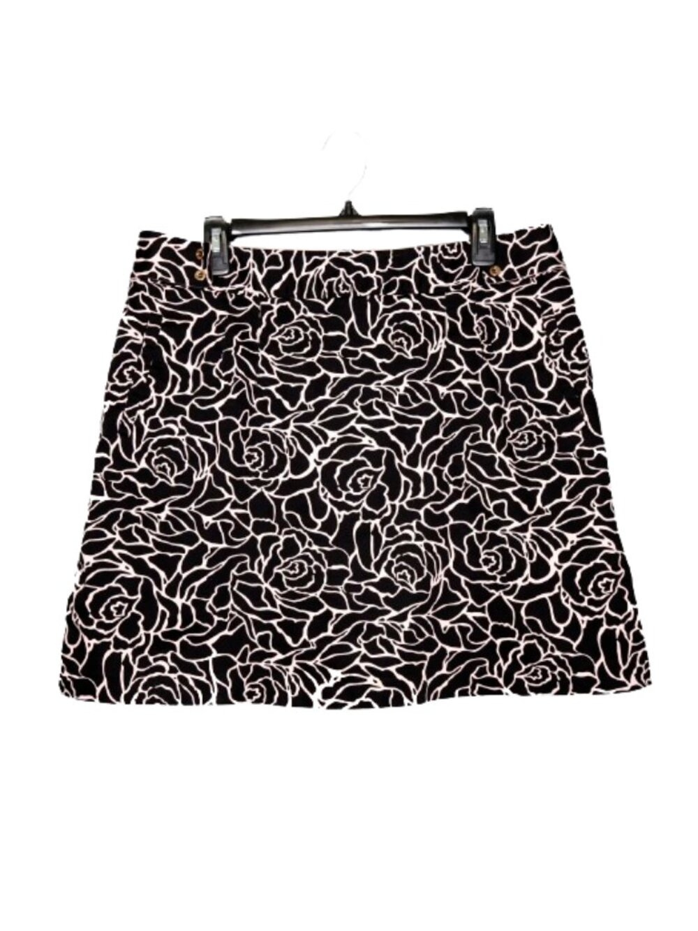 Sport Haley Black & Pink Floral Golf Tennis Skort w/ Pockets & Pink Shorts - 14